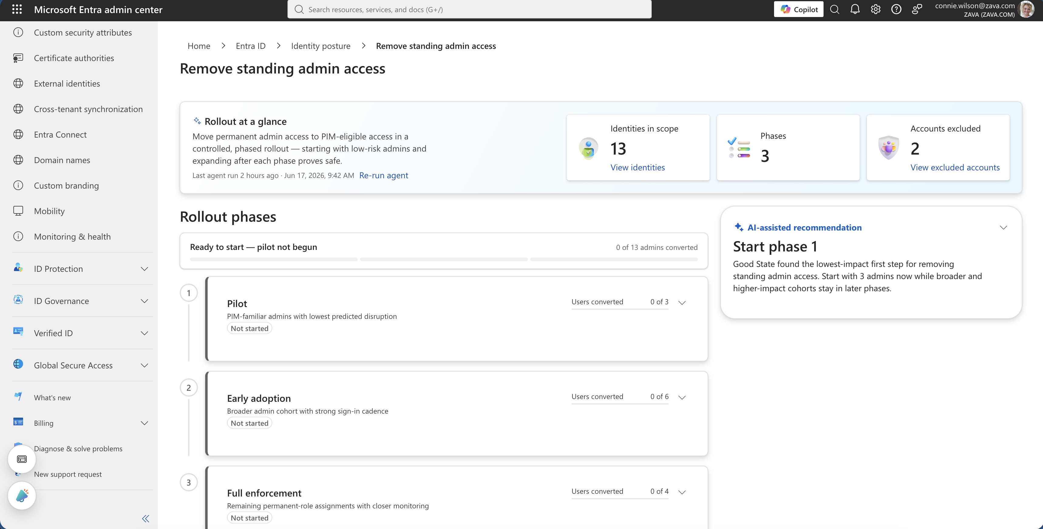 V2: a redesigned rollout with human-initiated waves, an impact preview, and visible safeguards.